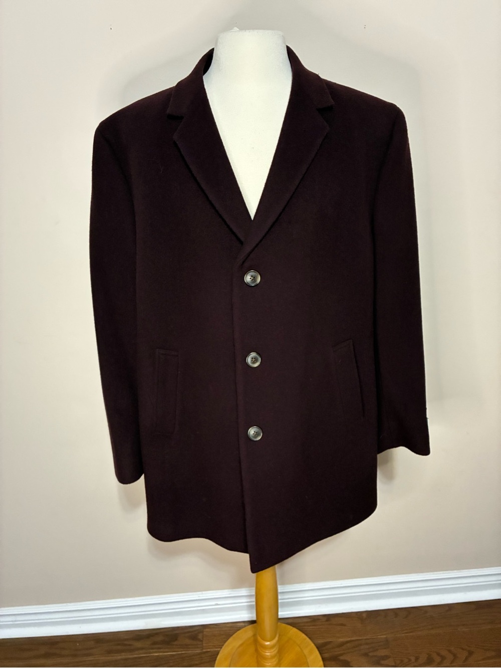 Joseph Abboud Men's Wool Blend Pea Coat
